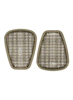 3M 2-Piece Organic Vapor Respirators Filter Cartridge Set Grey/Brown 105grams  - Image 2