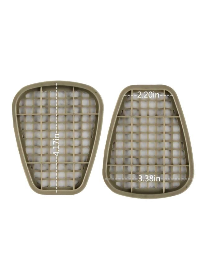 3M 2-Piece Organic Vapor Respirators Filter Cartridge Set Grey/Brown 105grams - Image 2