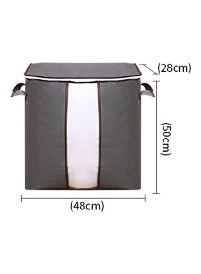 Non Woven Fabric Folding Blanket Storage Bag Grey