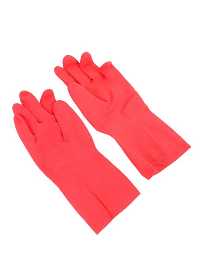3M - Scotch-Brite Maximum Strength Lemon Scented Latex Gloves Large, Red - Image 1