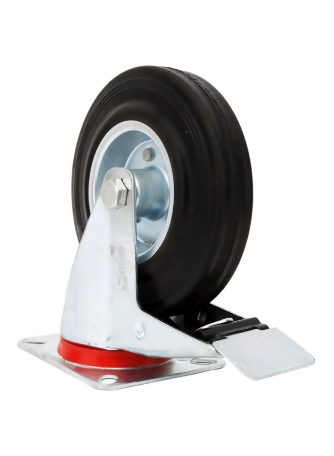 BMB tools Industrial Caster Movable Wheel With Brake Silver/Black/Red 100mm - Image 2