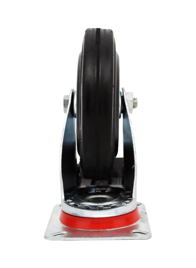 BMB tools Industrial Caster Movable Wheel With Brake Silver/Black/Red 100mm - Image 3