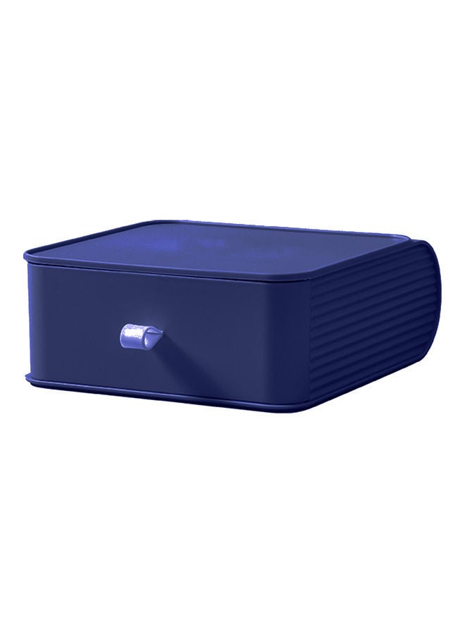 Generic Durable Space Saving Plastic Drawer Storage Cabinet Dark Blue 