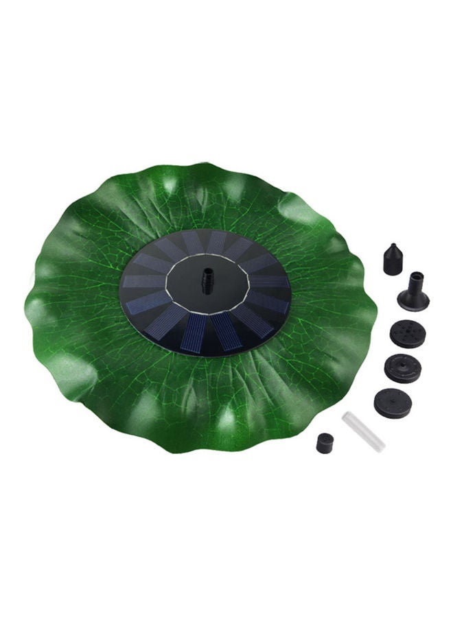 Generic Lotus Leaf-shaped Solar Fountain Green  - Image 1