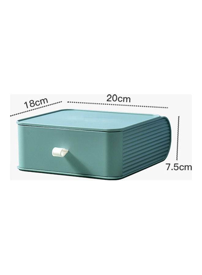 Generic Durable Space Saving Plastic Drawer Storage Cabinet Light Green  - Image 2