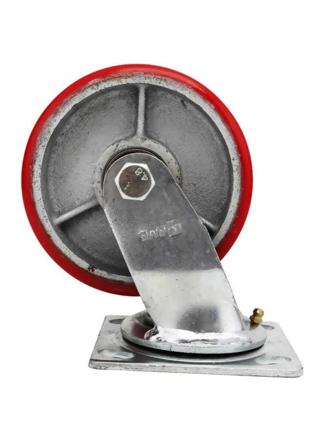 بي إم بي تولز عجلة محورية شديدة التحمل للضغط فضي / رمادي / أحمر 6بوصة - Image 1