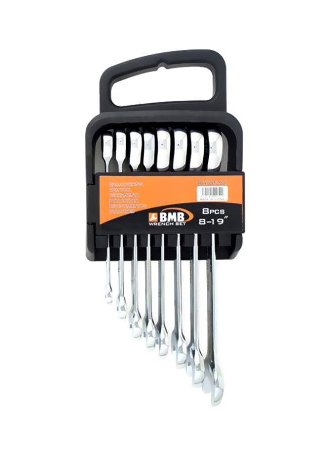BMB tools 8-Piece Gear Wrench Set Silver 19-Augmm - Image 1