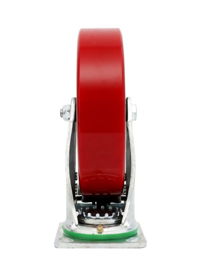 BMB tools Heavy Duty Caster Wheel With Brake Grey/Silver/Red 5inch  - Image 3