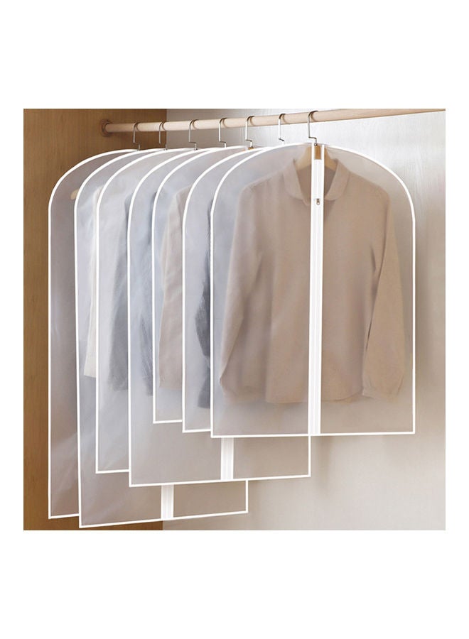 4-Piece Hanging Garment Bag White - Image 3
