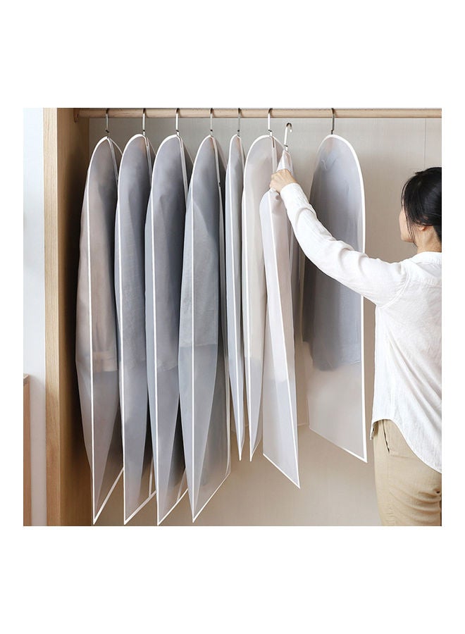 4-Piece Hanging Garment Bag White - Image 4
