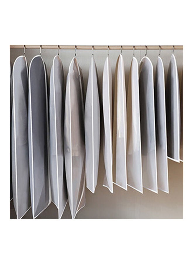 4-Piece Hanging Garment Bag White - Image 5