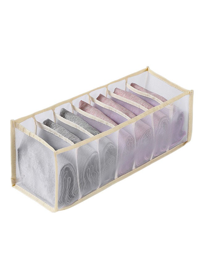 Multifunctional Non-Woven Fabric Storage Box Purple/Beige