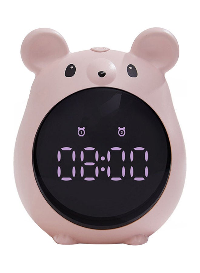 Cartoon Alarm Clock Pink 10.8x9x7.5cm  - Image 1