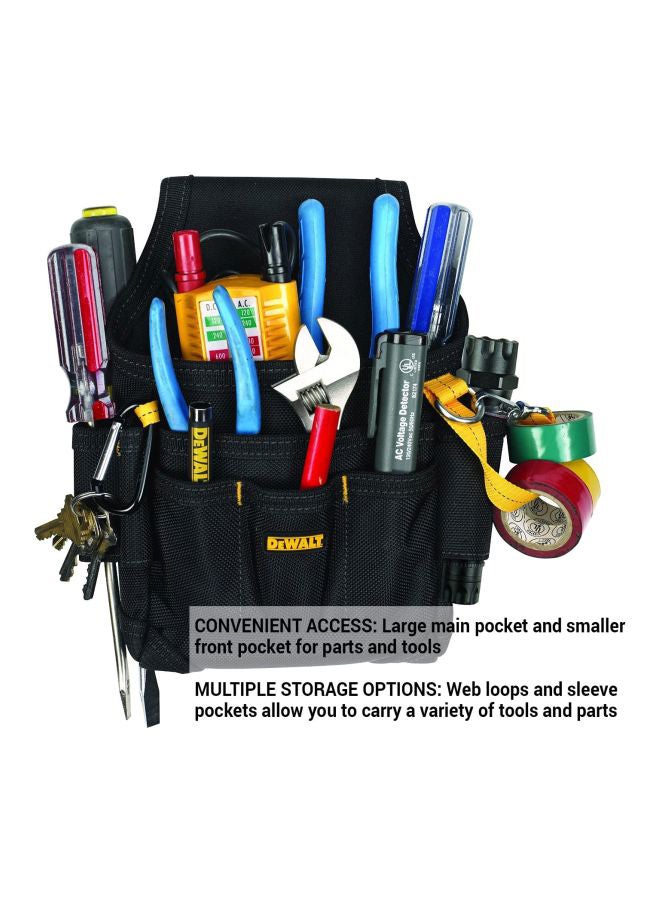 DEWALT Tool Belt Pouch Bag Black/Yellow 9.3x3x7.5inch - Image 4