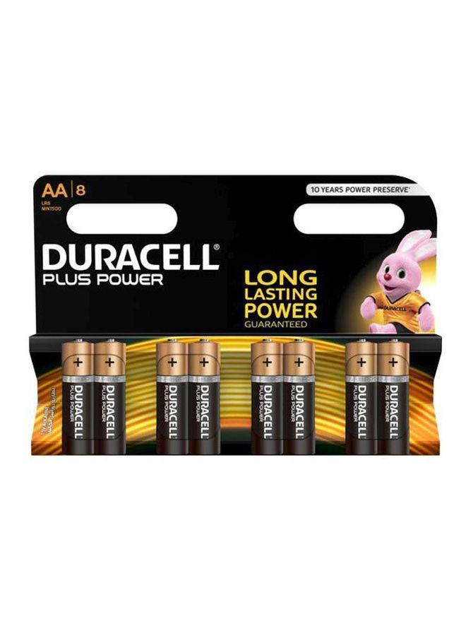 Duracell Duracell Plus Power Type AA Alkaline Batteries Black/Gold - Image 1