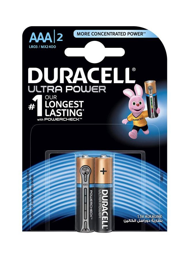 Duracell Duracell Ultra Power Type AAA 1.5V Alkaline Battery Black/Gold - Image 1