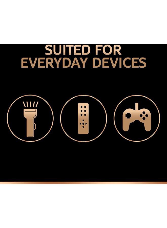 دوراسيل عبوة من 6 بطارية منزلية بلاس باور AAA أسود/ذهبي - Image 3