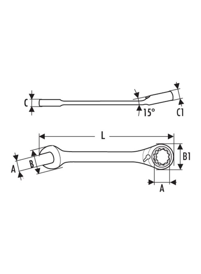EXPERT E117371 Gear Wrench 22mm Silver - Image 2