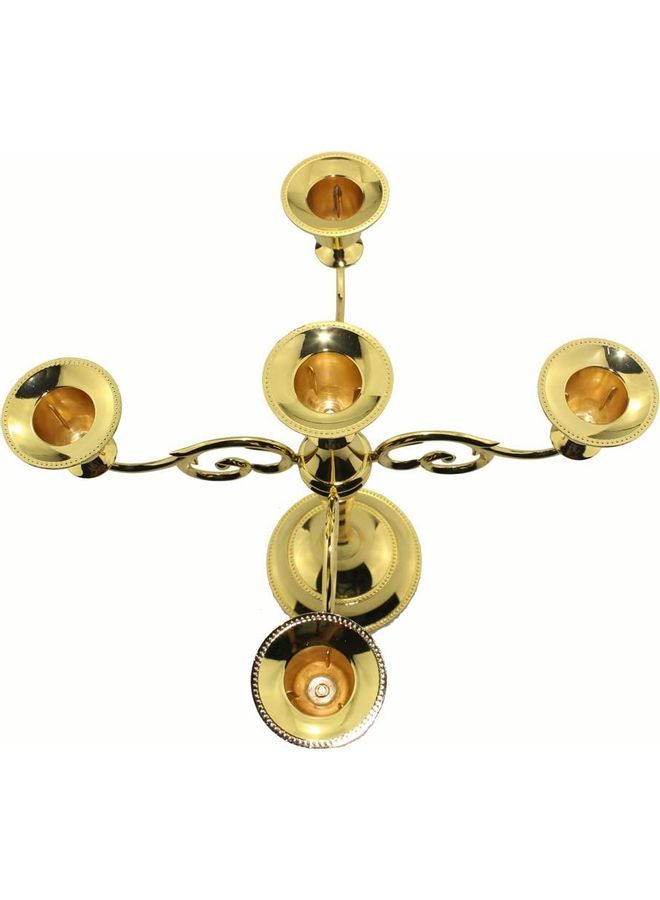 XiuWoo Candle Holder Gold One Size  - Image 5