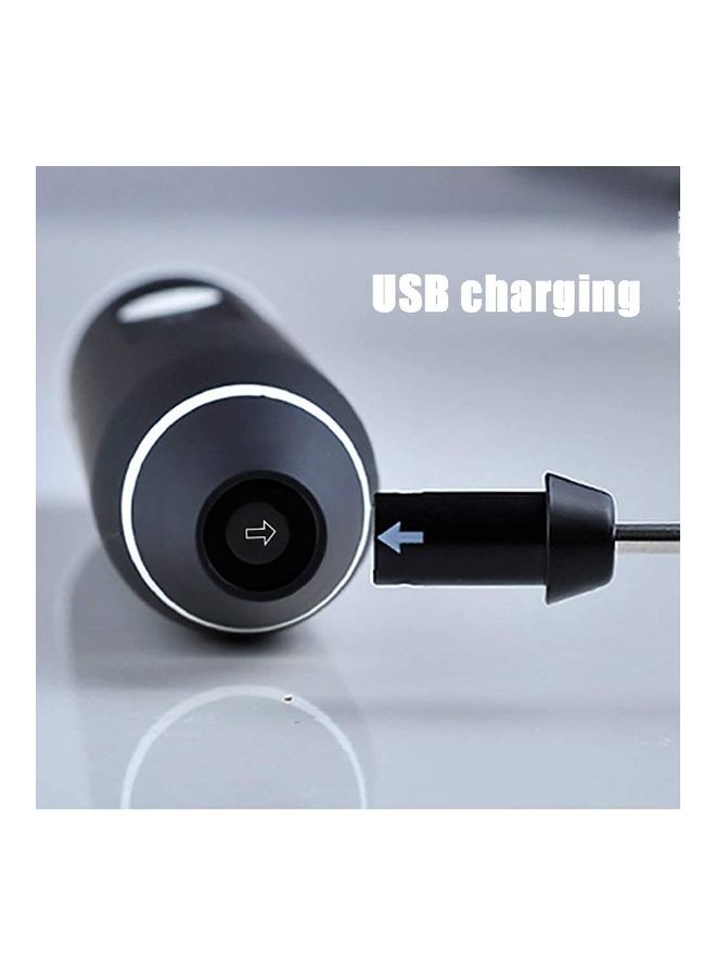 XiuWoo Electric Milk Frother Maker With Whisk Set Black/Silver - Image 4