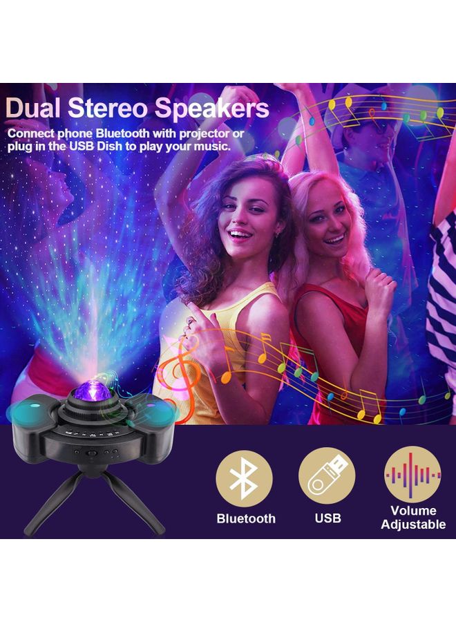 XiuWoo - 4-In-1 LED Projector Light With Adjustable Tripod Multicolour - Image 1