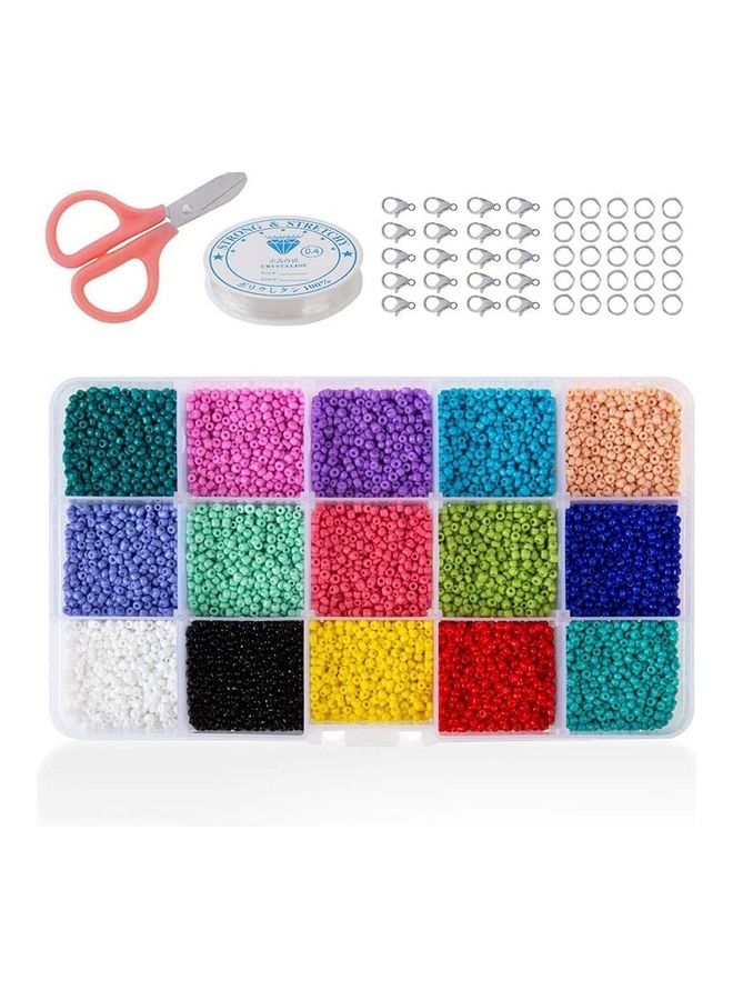 XiuWoo 15000-Piece Glass Seed Beads Kit With Accessories  - Image 1