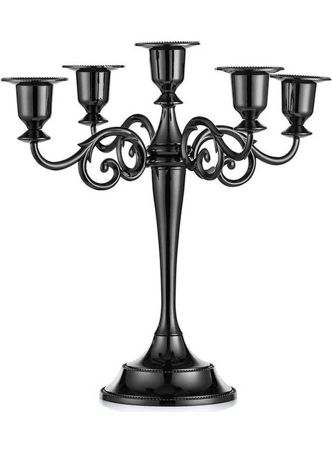 Decorative Candle Holder Black 27cm