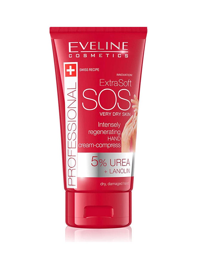 Eveline - Extra Soft SOS Intensely Regenerating Hand Cream - Compress Red 100ml - Image 1