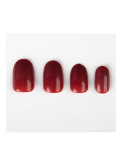 COLIER 24-Piece  False Nail Glossy Colier Dark Red  - Image 3