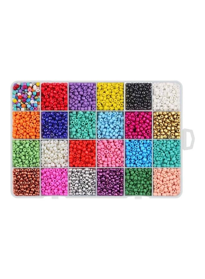 شو وو طقم خرز من حبيبات الزجاج من 6000 قطعة - Image 1