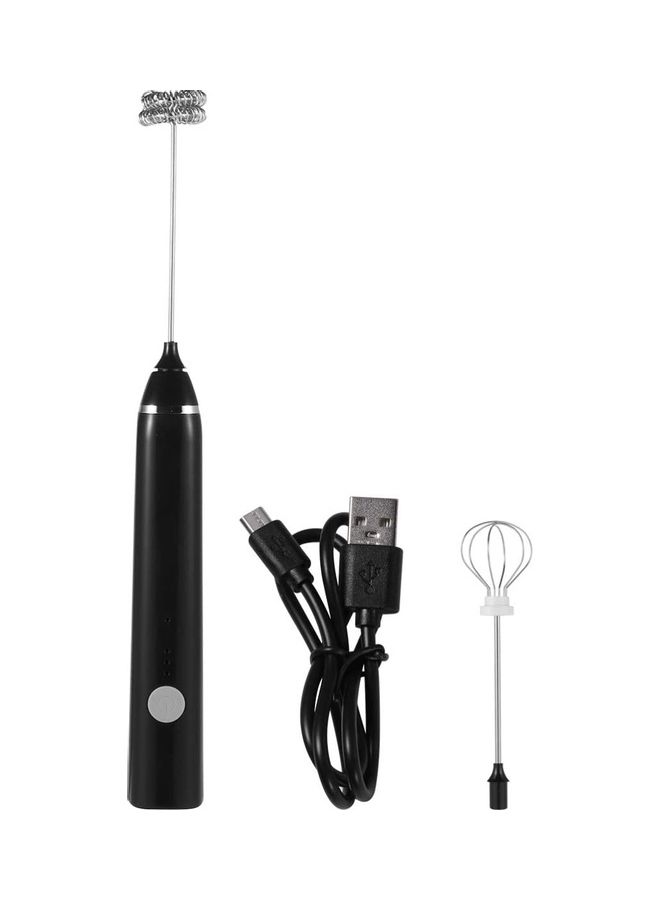 XiuWoo Electric Milk Frother Maker With Whisk Set Black/Silver - Image 1