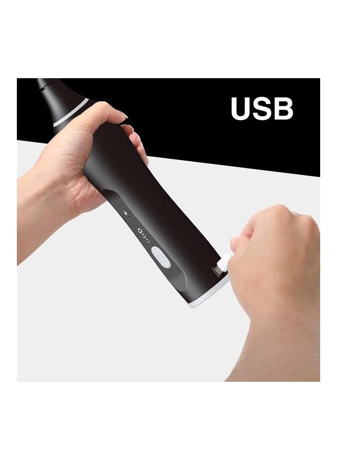 XiuWoo Electric Milk Frother Maker With Whisk Set Black/Silver - Image 4