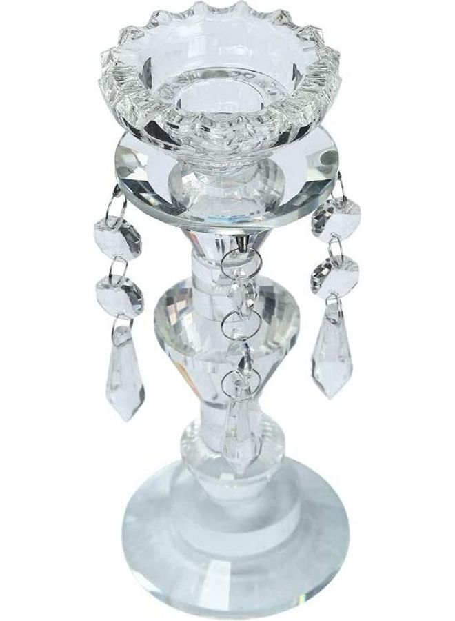 XiuWoo Crystal Candle Holder Clear 18x7cm  - Image 3