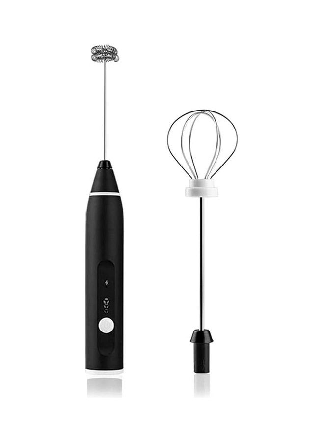 XiuWoo Electric Milk Frother Maker With Whisk Set Black/Silver - Image 1
