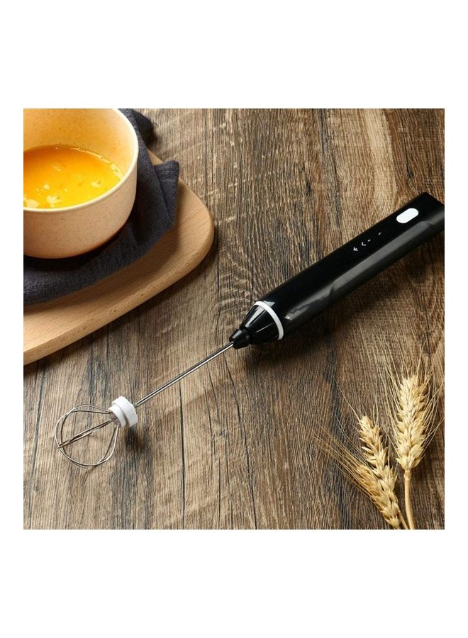 شو وو مجموعة أداة كهربائية لصنع رغوة الحليب مع مخفقة أسود/فضي - Image 2