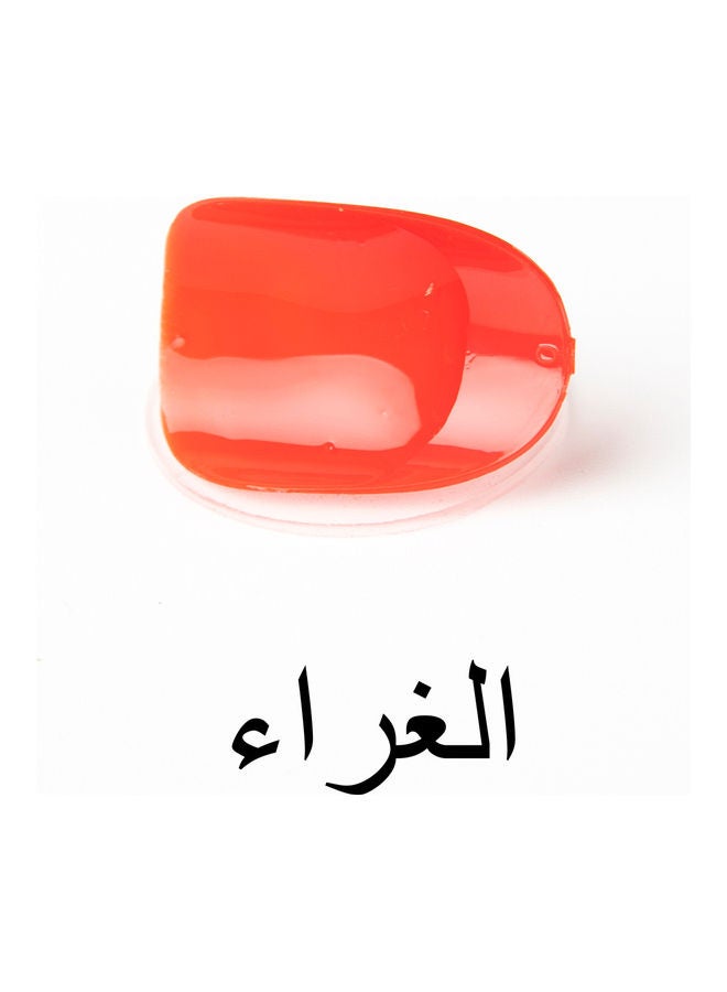 كولير مجموعة أظافر صناعية لامعة مكونة من 24 قطعة أحمر - Image 4