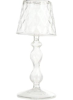 XiuWoo Lamp Shape Tealight Holder Clear 19x8cm  - Image 1