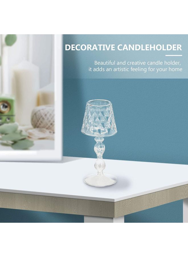 XiuWoo - Lamp Shape Tealight Holder Clear 19x8cm - Image 1