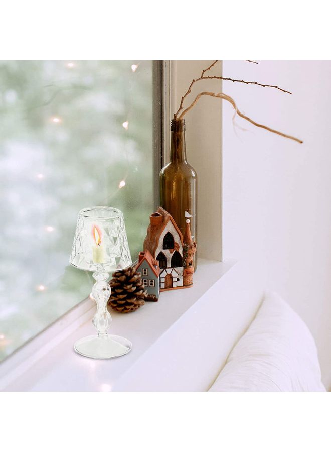 XiuWoo - Lamp Shape Tealight Holder Clear 19x8cm - Image 1