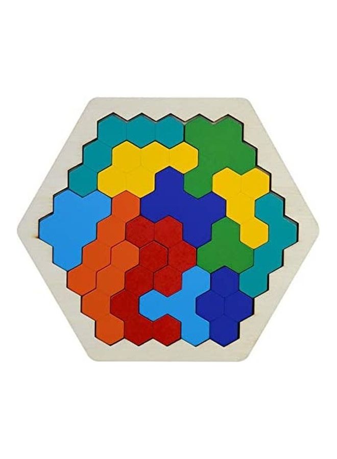 أحجية خشبية سداسية الشكل - Image 1