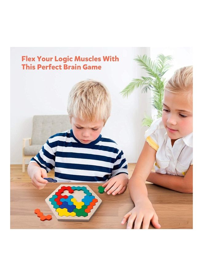 أحجية خشبية سداسية الشكل - Image 3