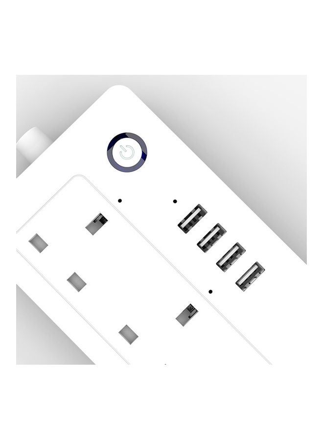 EzzySo Multi-Port Wi-fi Smart Plug Connector White - Image 3
