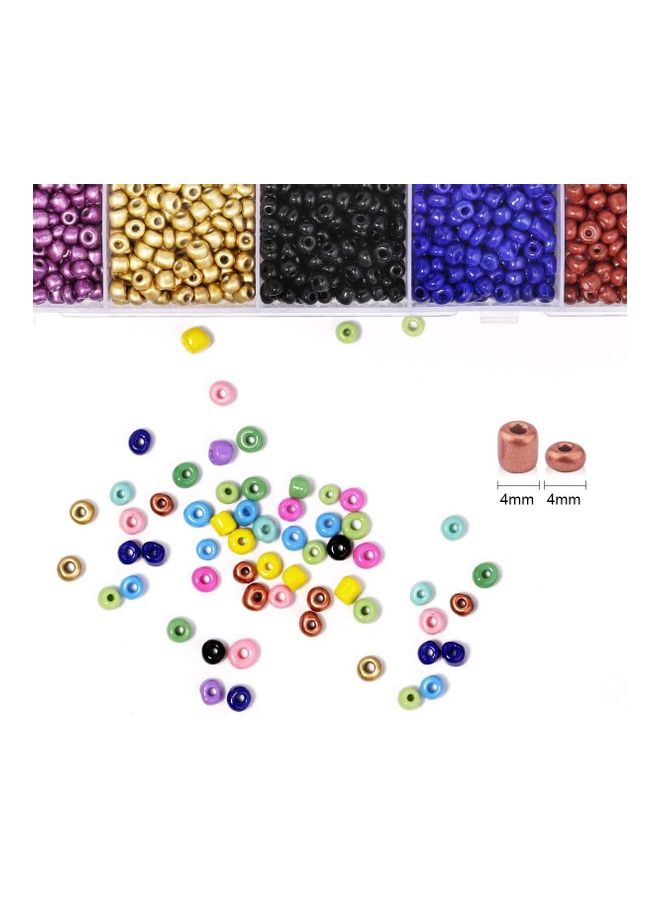 XiuWoo - 6000-Piece Opaque Glass Seed Beads Kit - Image 1