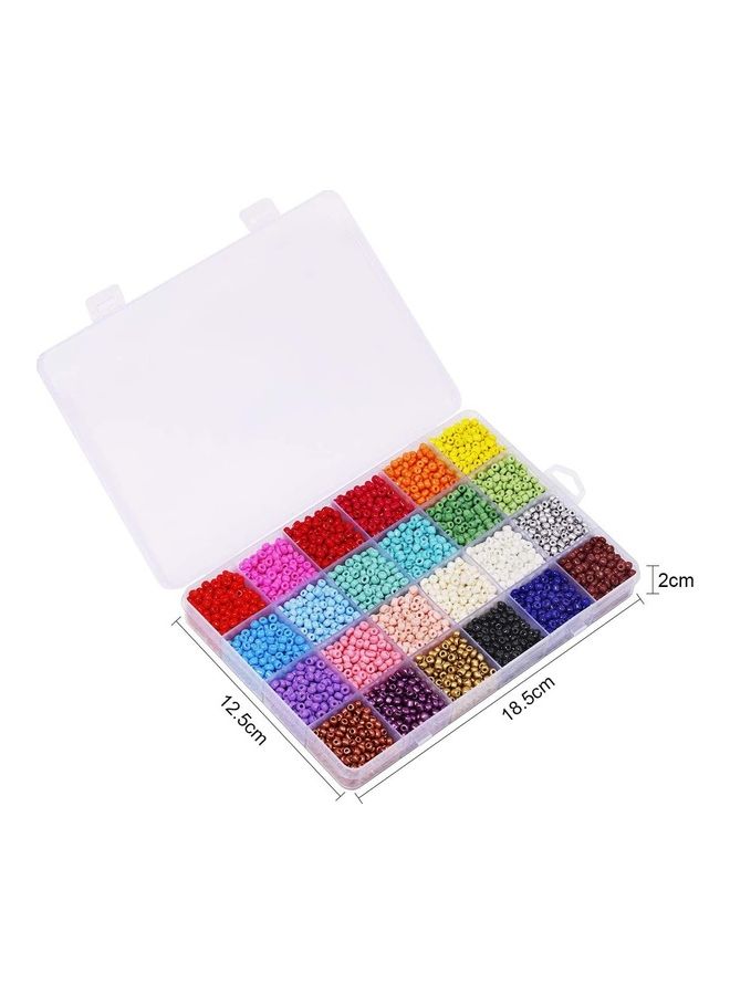 XiuWoo - 6000-Piece Opaque Glass Seed Beads Kit - Image 1