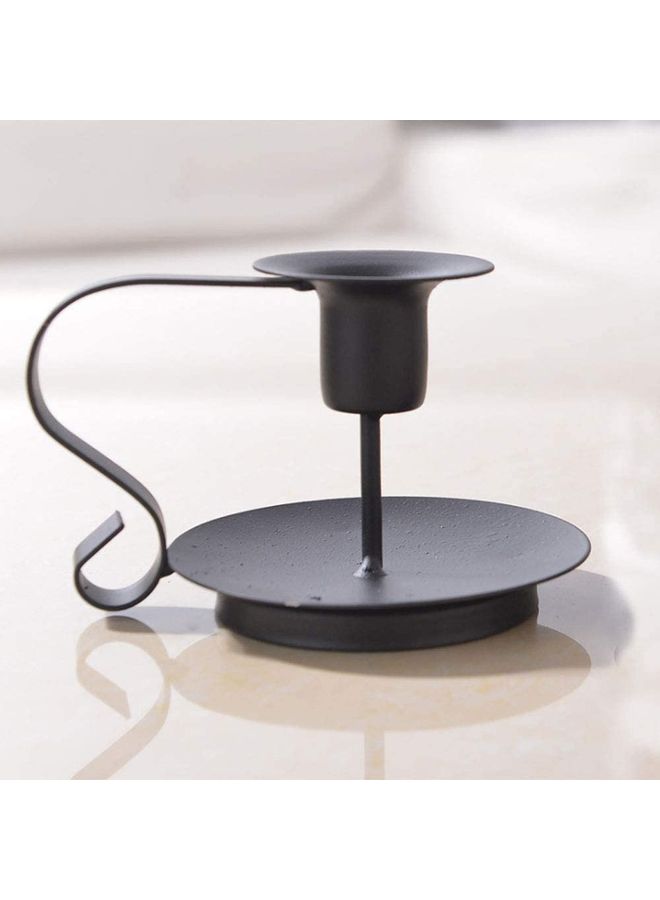 XiuWoo 3-Piece Candle Holder Set Black 11.2x7.5cm  - Image 3