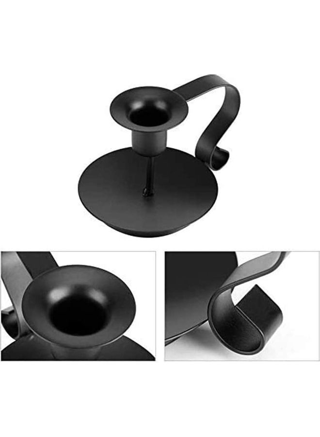 XiuWoo 3-Piece Candle Holder Set Black 11.2x7.5cm  - Image 5