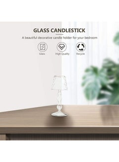 XiuWoo Lamp Shaped Candle Holder Clear 19x8cm  - Image 5
