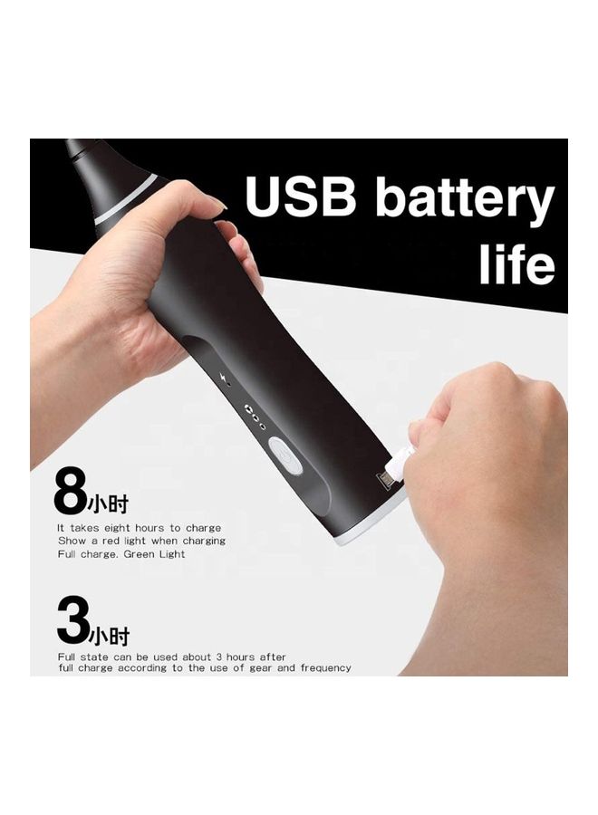 XiuWoo Electric Milk Frother Maker With Whisk Set Black/Silver - Image 4