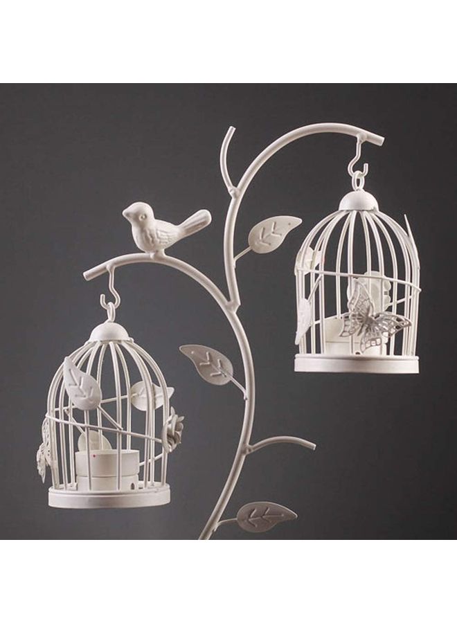 XiuWoo Cage Style Candle Holder Beige One Size  - Image 5
