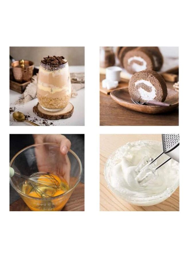 XiuWoo Electric Milk Frother Maker With Whisk Set Black/Silver - Image 5